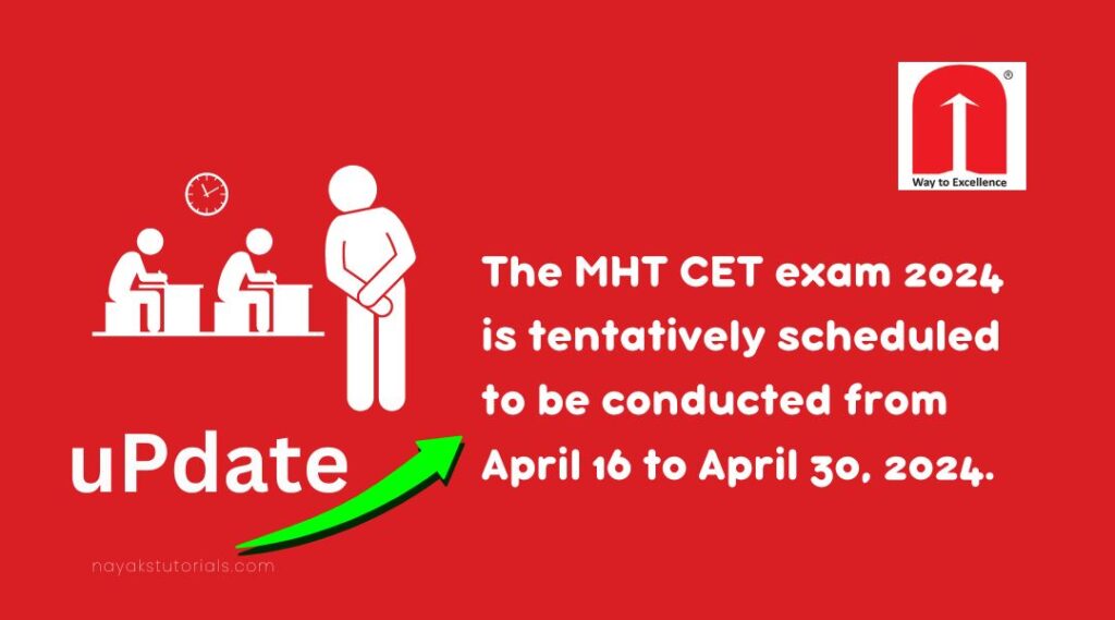 The MHT CET exam 2024 is tentatively scheduled to be conducted from April 16 to April 30, 2024. MHT CET registration 2024 started on January 16, 2024. The registration process continues till March 15, 2024